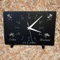 Preview: Personalisiert Schieferplatte mit Uhr  20 x 30 cm
